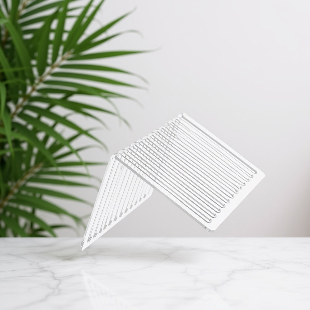 Magazine Holder Rack - ขาตั้งโชว์แผ่นเสียงอะคริลิก สำหรับใช้ในบ้าน สำนักงาน หรือบนโต๊ะทำงาน ชั้นวางเก็บซีดี ที่วางนิตยสาร