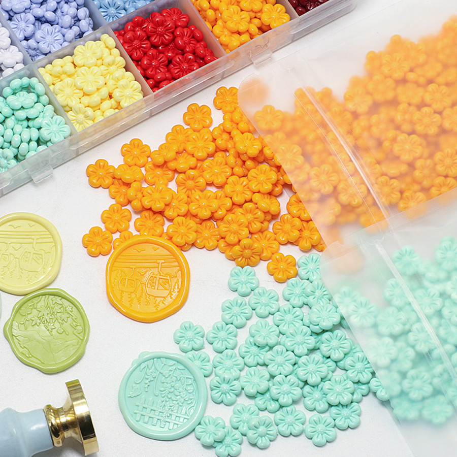 150 ชิ้น/ถุงดอกไม้รูปขี้ผึ้งปิ - Wax Seal Stamp Set บทวิจารณ์และราคา