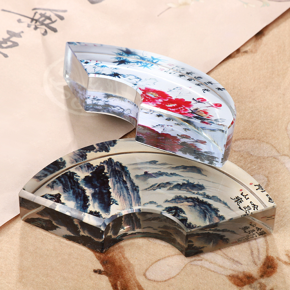 ที่ทับกระดาษคริสตัลรูปพัดสร้าง - Paper Weight Crystal บทวิจารณ์และราคา