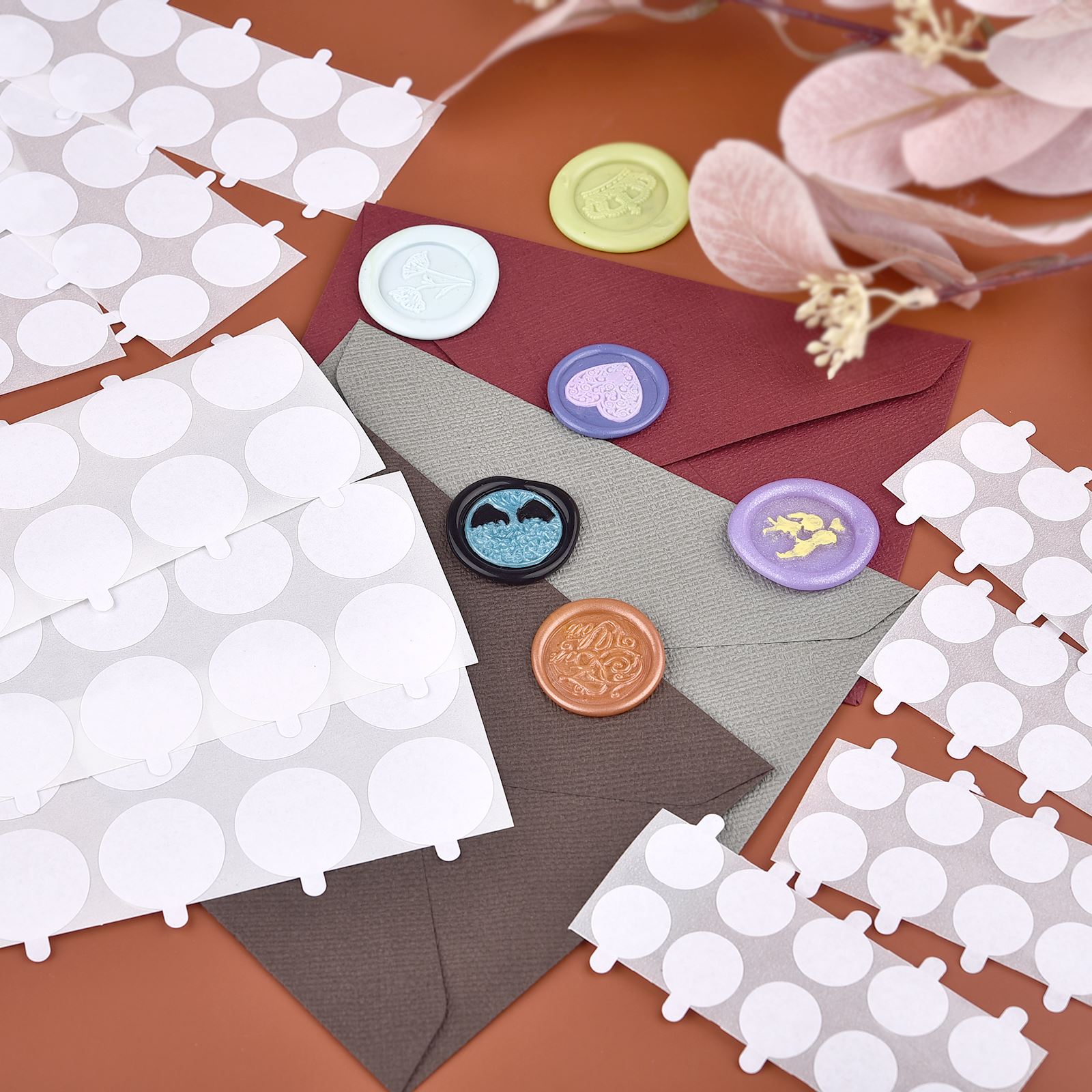 เทปกาวแสตมป์แสตมป์แผ่นสติ๊กเกอ - Wax Seal Stamp Set บทวิจารณ์และราคา