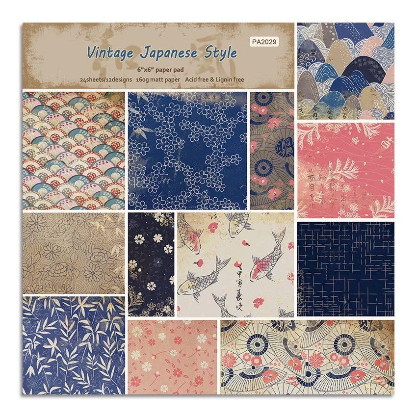 24 แผ่นวินเทจสไตล์ญี่ปุ่นหัตถก - Ink Blotter Paper บทวิจารณ์และราคา